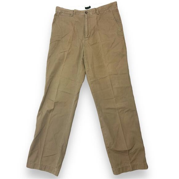 J. Crew Khaki Trousers 34 x 32 - Picture 1 of 4